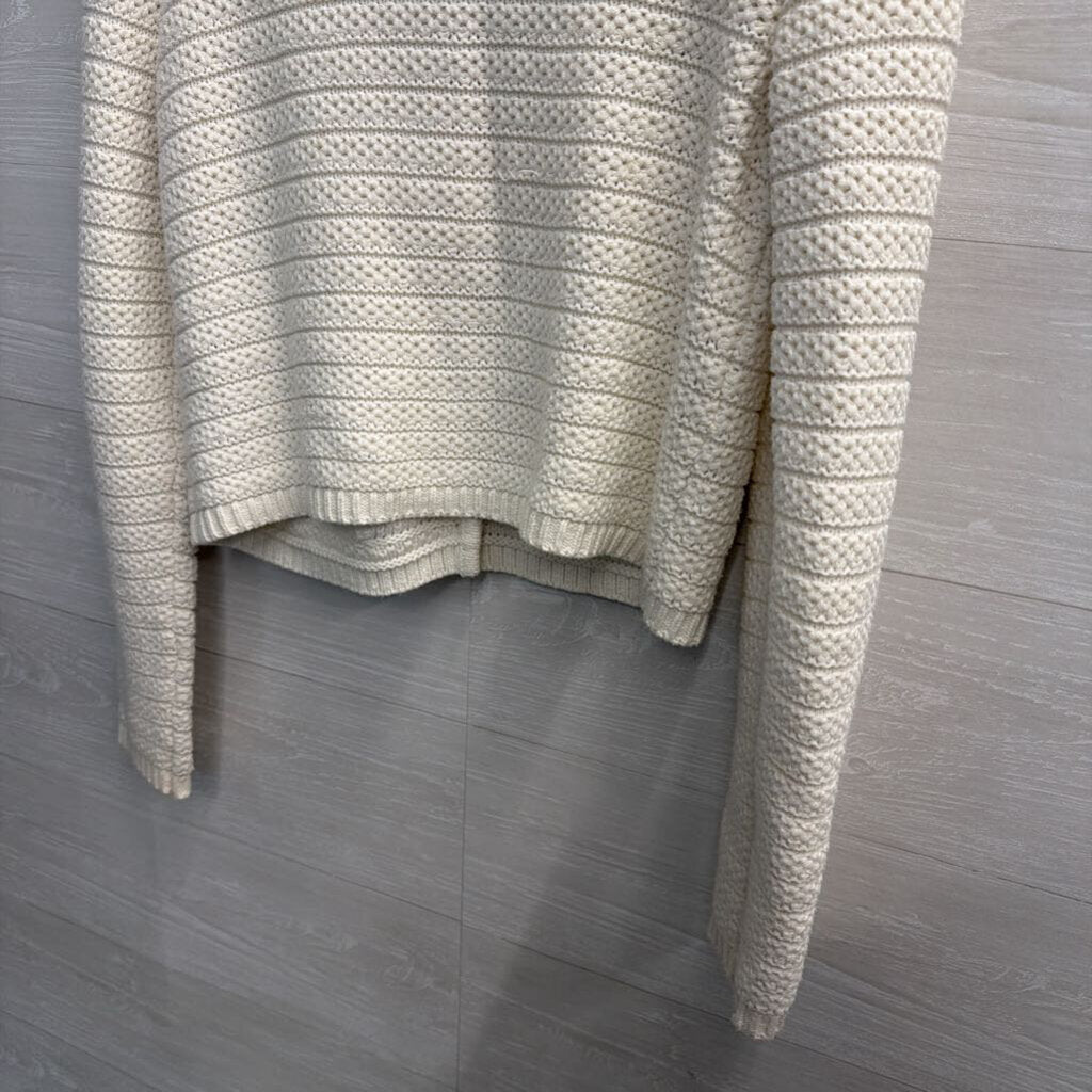 Joie Textured Knit Button Up Cardigan Large