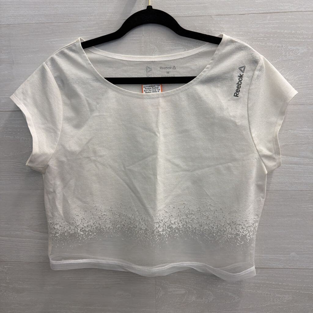Reebok Burn Out Crop Top Medium