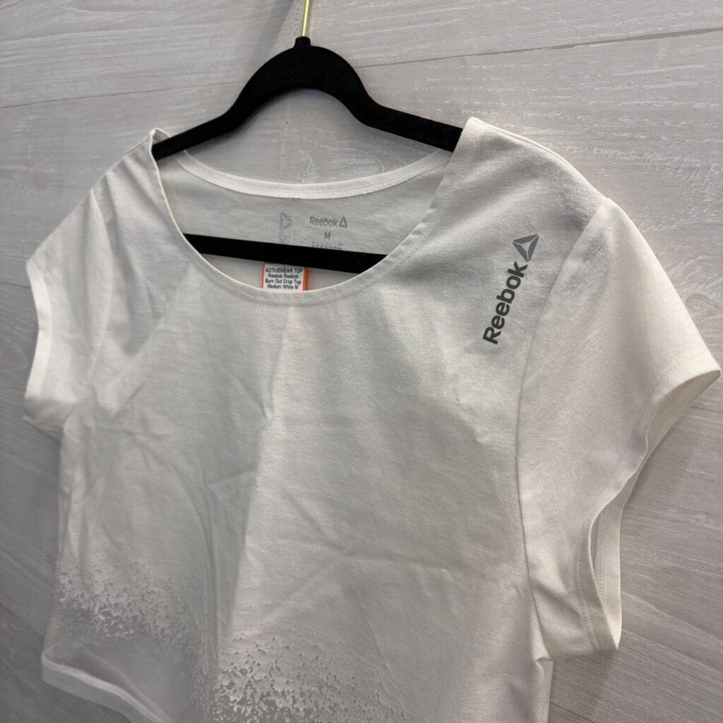 Reebok Burn Out Crop Top Medium