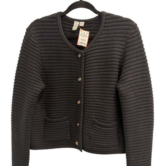 Joie Textured Knit Button Up Cardigan Large