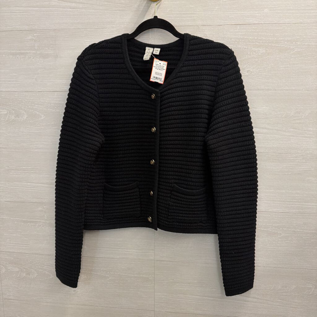 Joie Textured Knit Button Up Cardigan Large