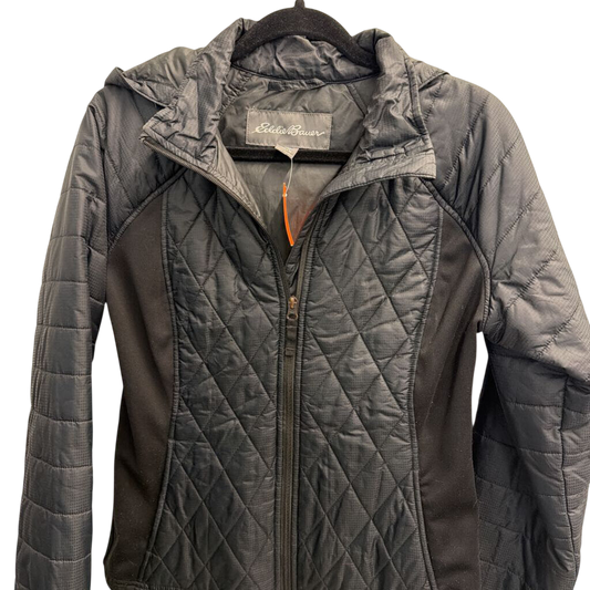 Eddie Bauer Black Quilted Jacket Medium