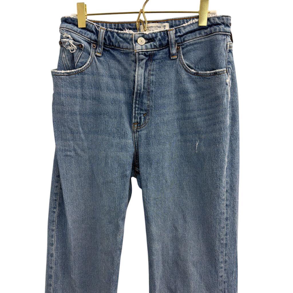 Abercrombie and Fitch Medium Wash The 90s Relaxed High Rise Jeans 28 Long