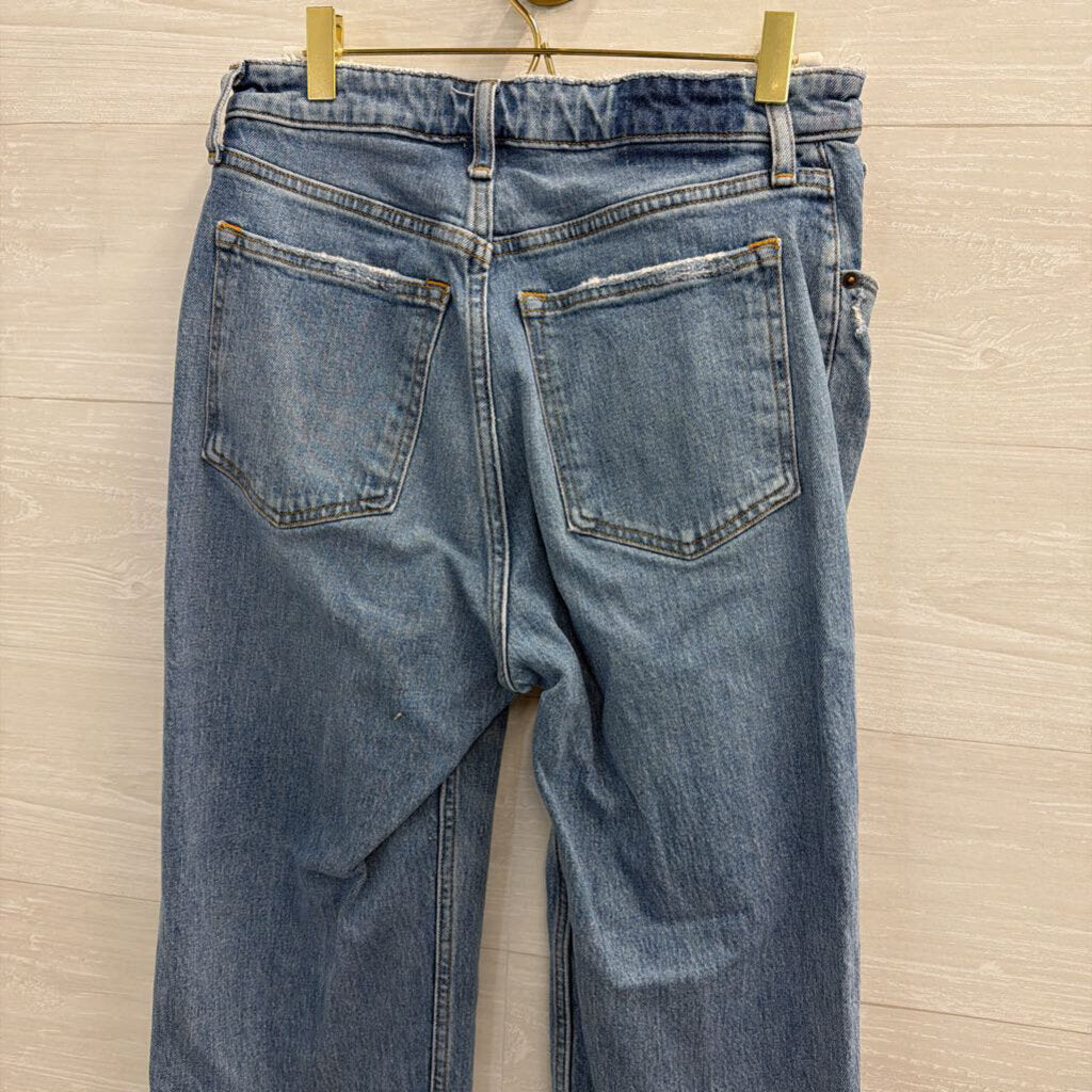 Abercrombie and Fitch Medium Wash The 90s Relaxed High Rise Jeans 28 Long
