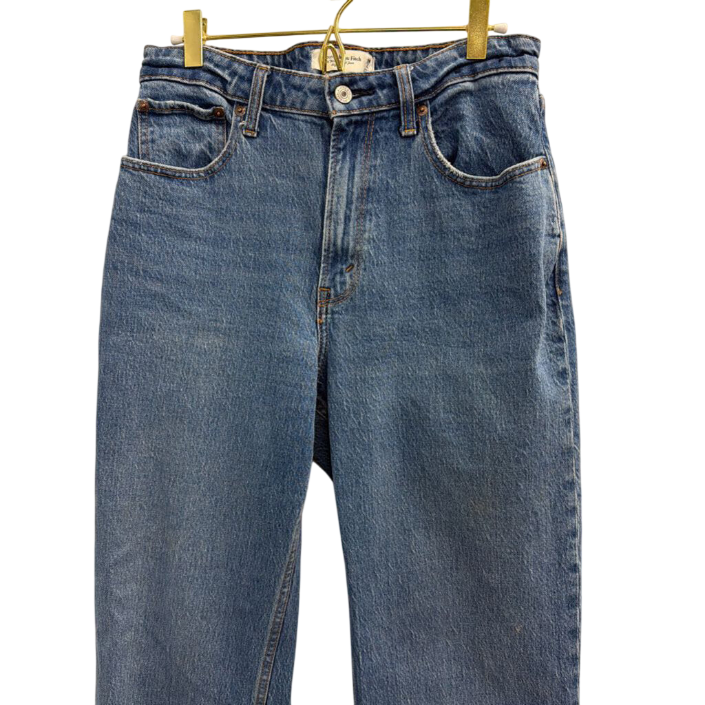 Abercrombie and Fitch Medium Wash The 90s Relaxed High Rise Jeans 29 Long
