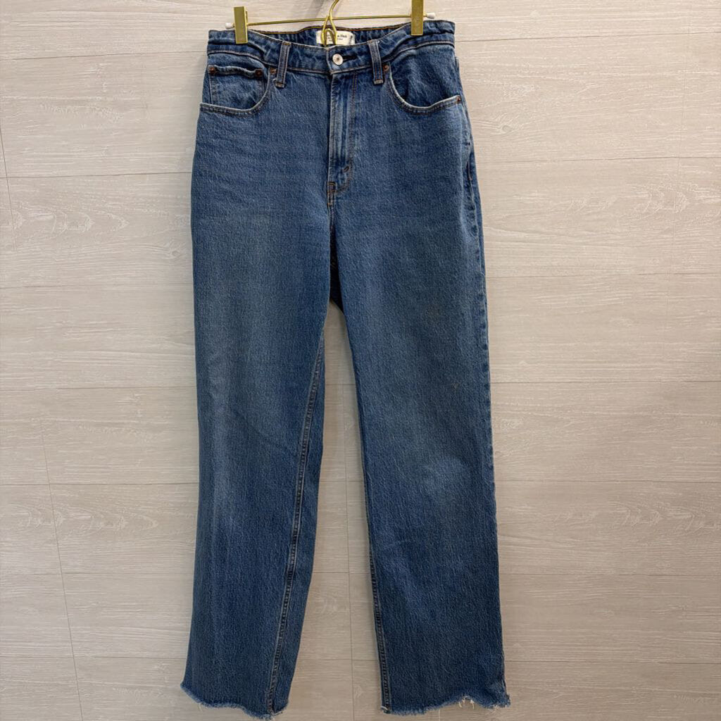 Abercrombie and Fitch Medium Wash The 90s Relaxed High Rise Jeans 29 Long