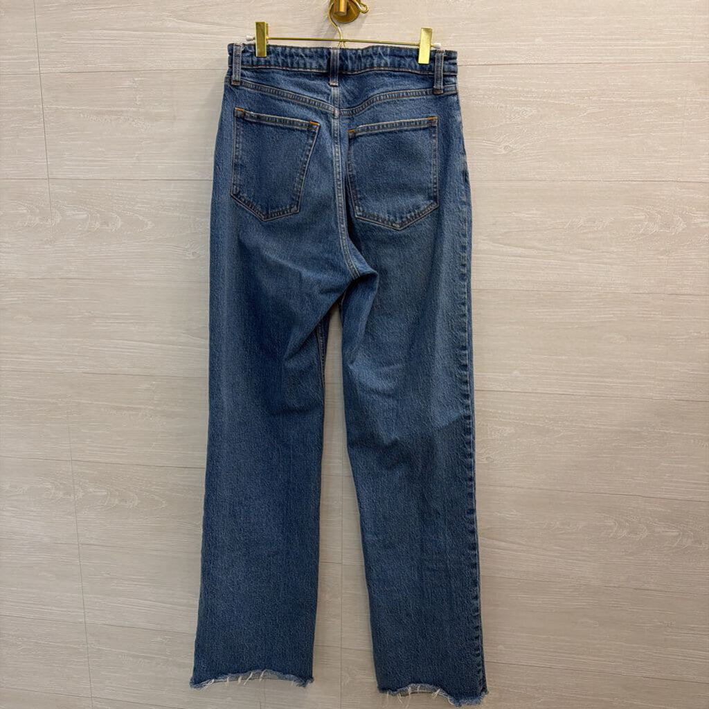 Abercrombie and Fitch Medium Wash The 90s Relaxed High Rise Jeans 29 Long