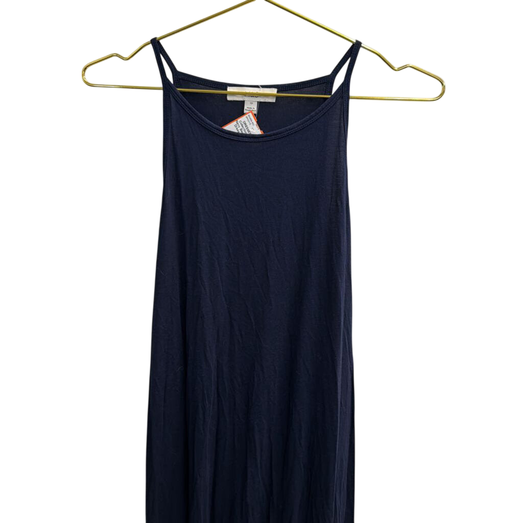 M and S Navy Sleeveless Midi Dress 12