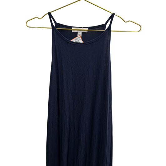 M and S Navy Sleeveless Midi Dress 12