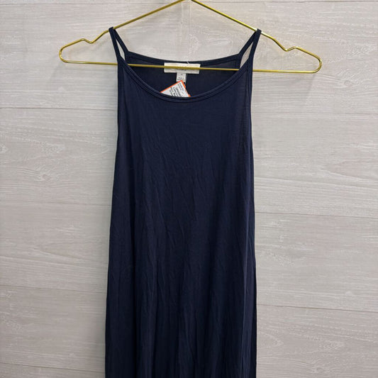 M and S Navy Sleeveless Midi Dress 12
