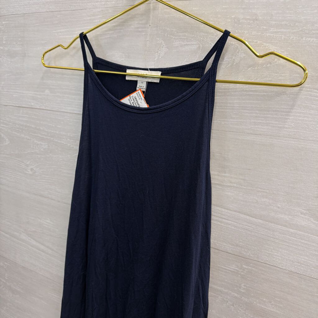 M and S Navy Sleeveless Midi Dress 12