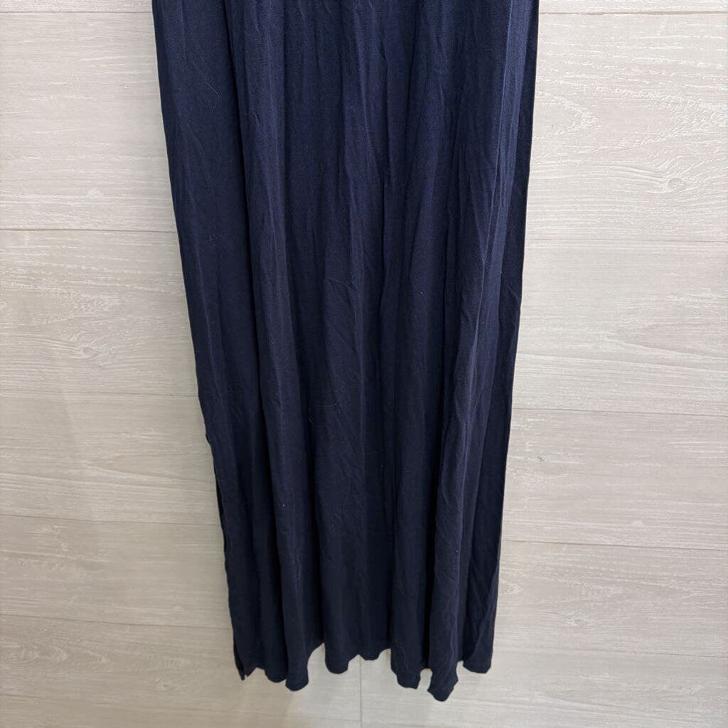 M and S Navy Sleeveless Midi Dress 12