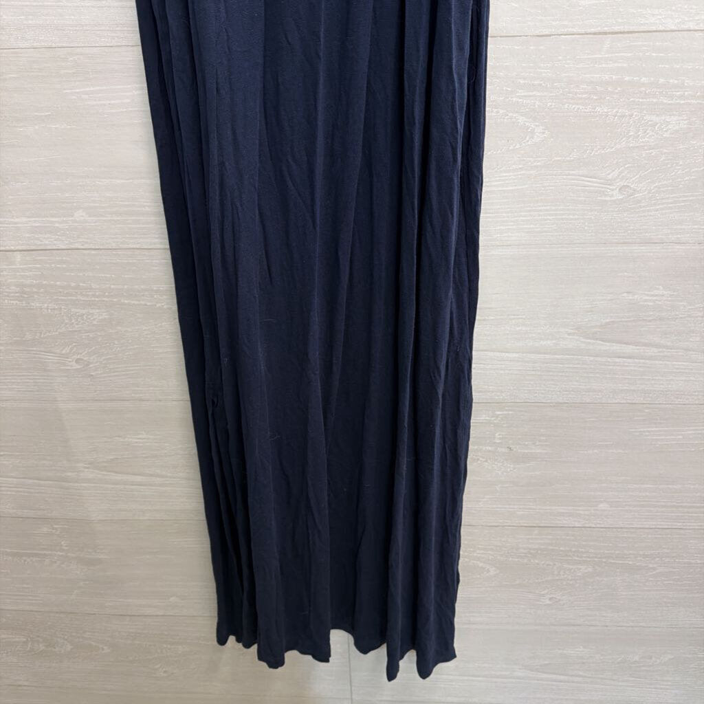 M and S Navy Sleeveless Midi Dress 12