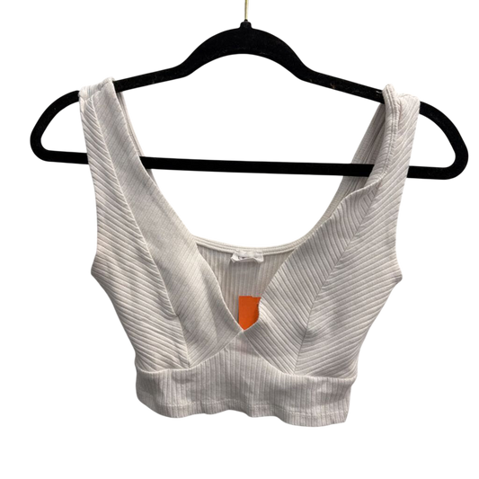 Le Lis White Cropped Tank Top Small