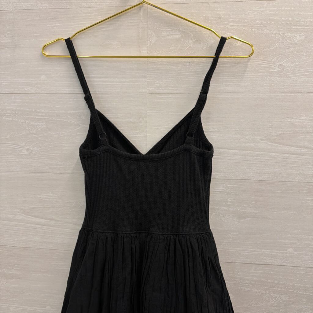 Aerie Black Sleeveless Mini Dress Medium