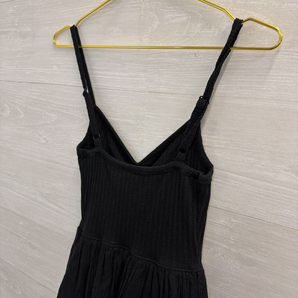 Aerie Black Sleeveless Mini Dress Medium