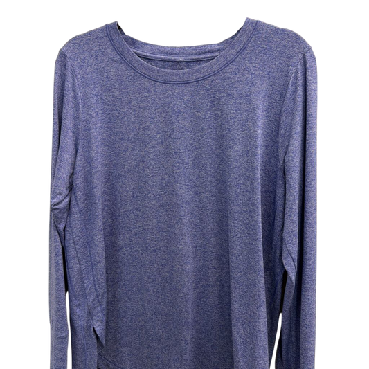 Athleta Blue Long Sleeve Athletic Top Large