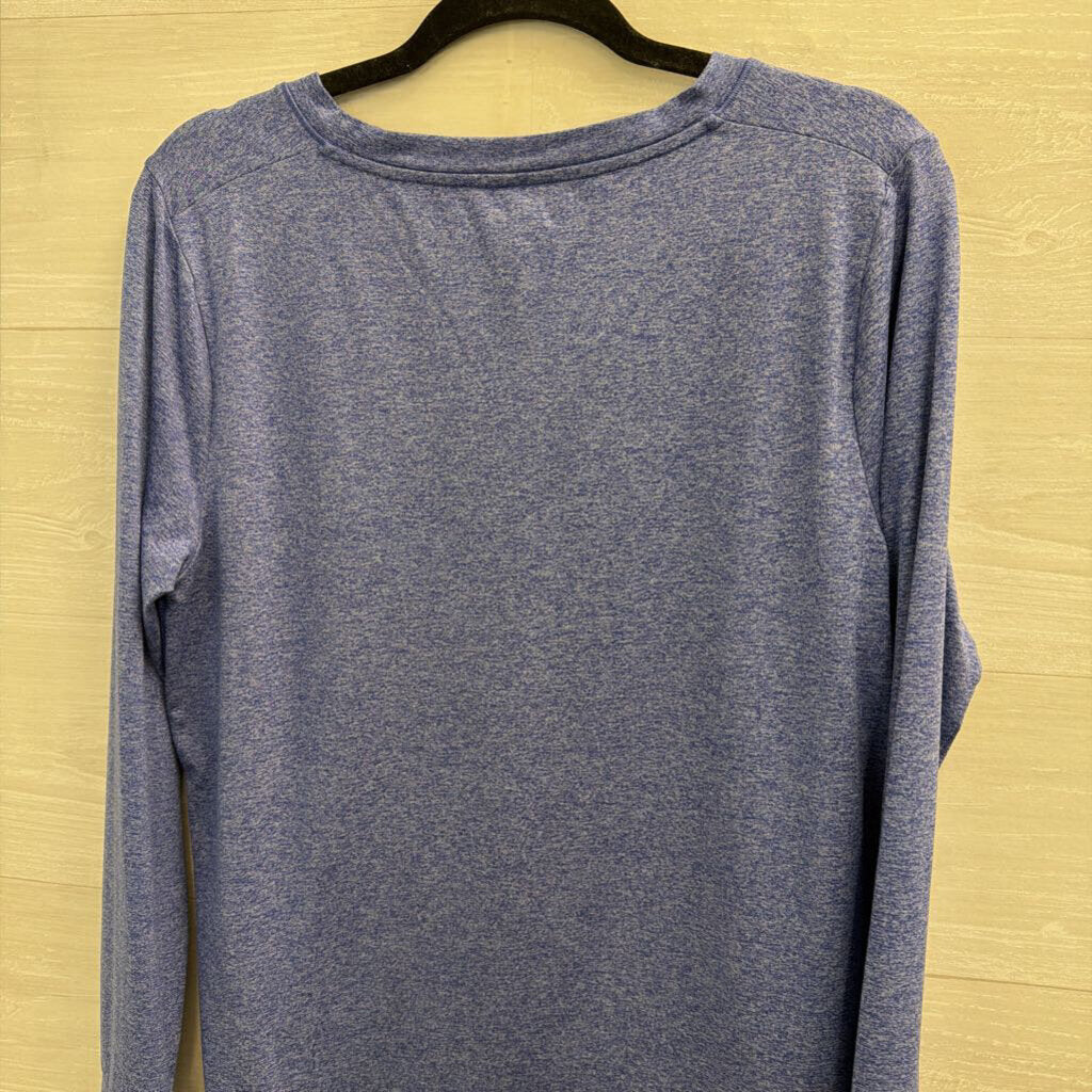 Athleta Blue Long Sleeve Athletic Top Large