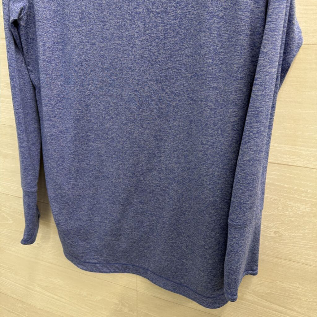 Athleta Blue Long Sleeve Athletic Top Large