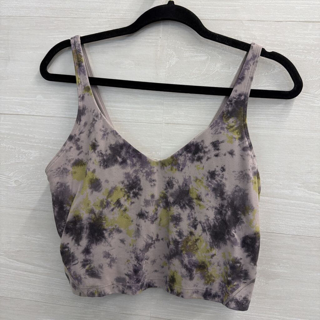 Lululemon Purple Print Cropped Tank Top 12