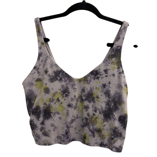 Lululemon Purple Print Cropped Tank Top 12