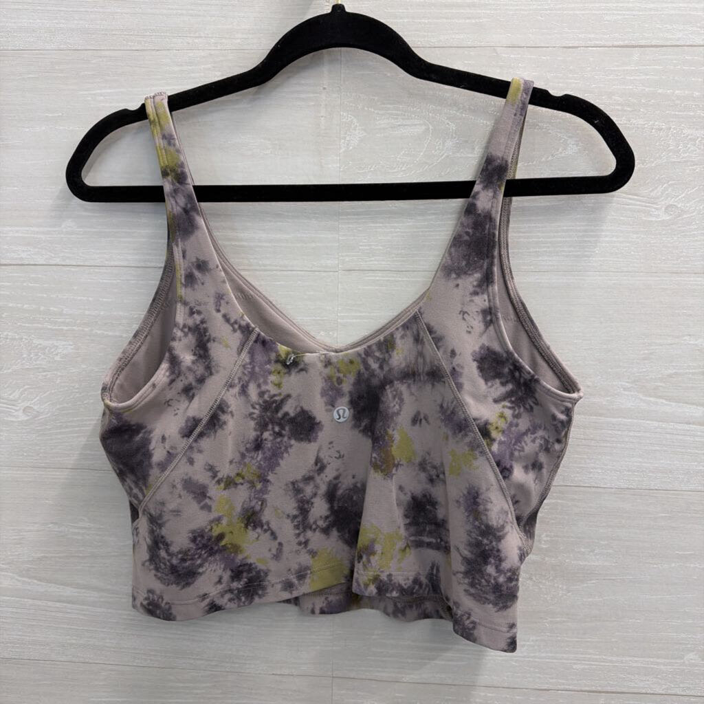 Lululemon Purple Print Cropped Tank Top 12