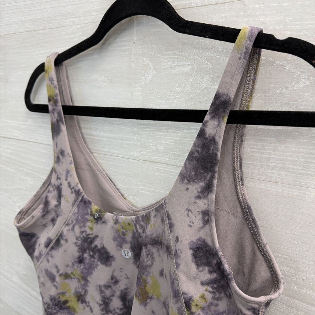 Lululemon Purple Print Cropped Tank Top 12