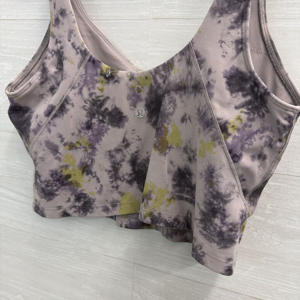Lululemon Purple Print Cropped Tank Top 12