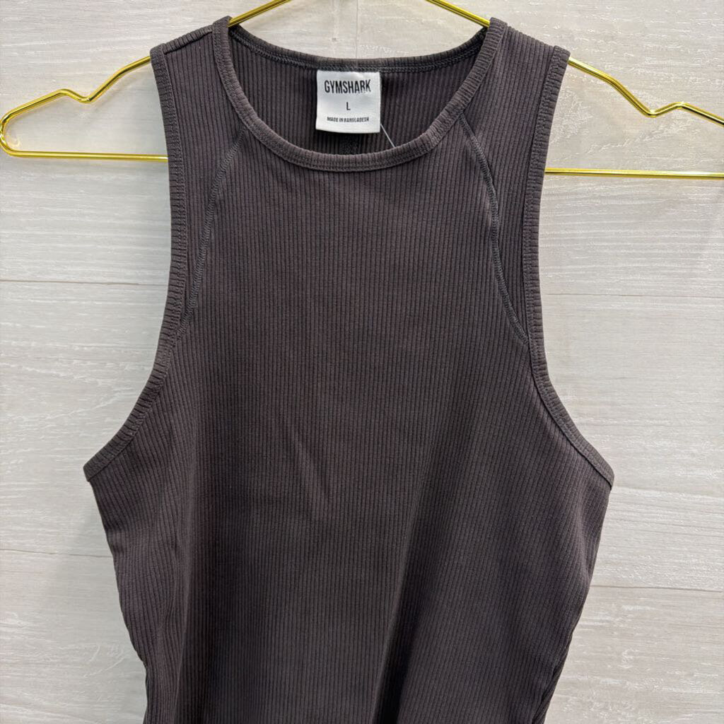 Gym Shark Ribbed Midi Tank Large