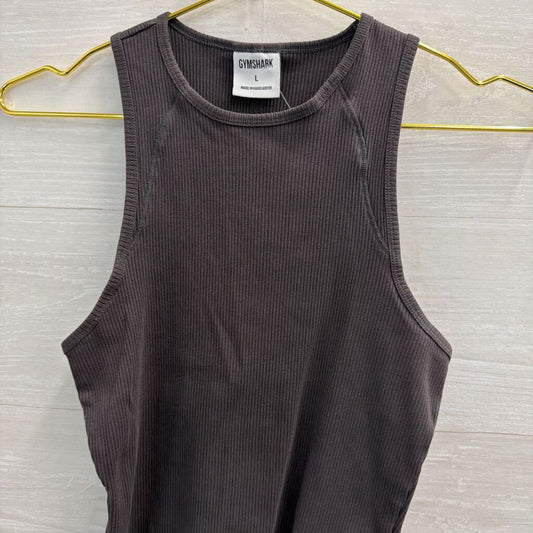 Gym Shark Ribbed Midi Tank Large