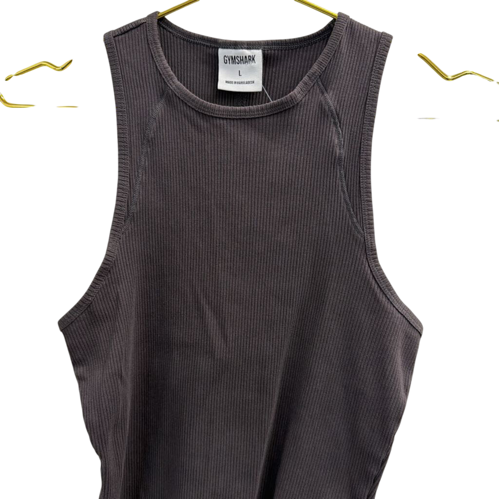 Gym Shark Ribbed Midi Tank Large