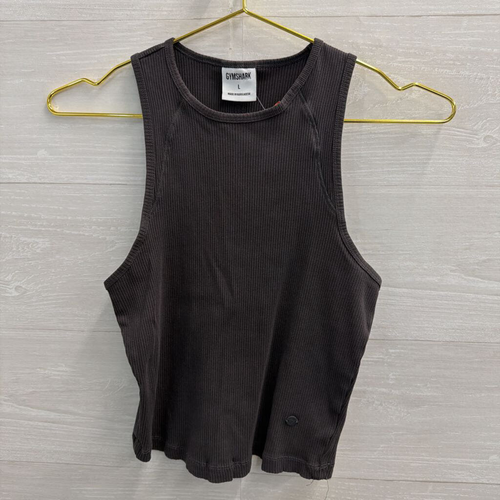Gym Shark Ribbed Midi Tank Large