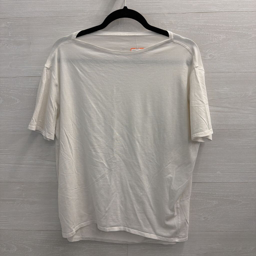 Lululemon White Short Sleeve Athletic Top Medium