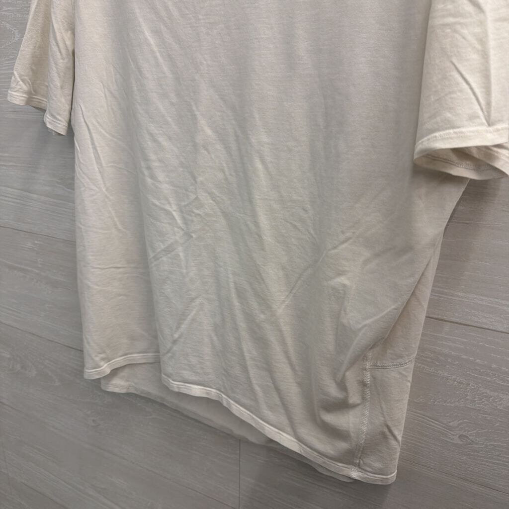 Lululemon White Short Sleeve Athletic Top Medium