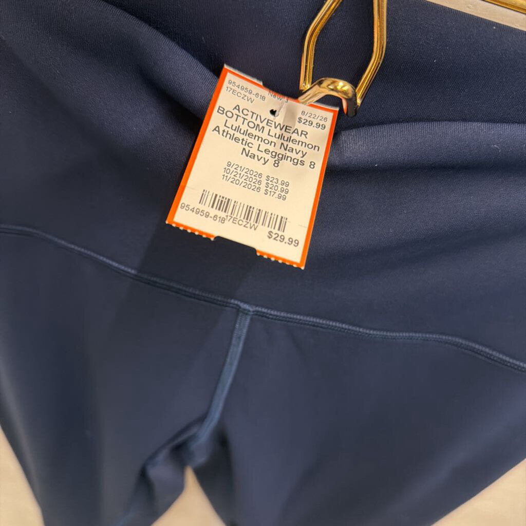 Lululemon Navy Athletic Leggings 8