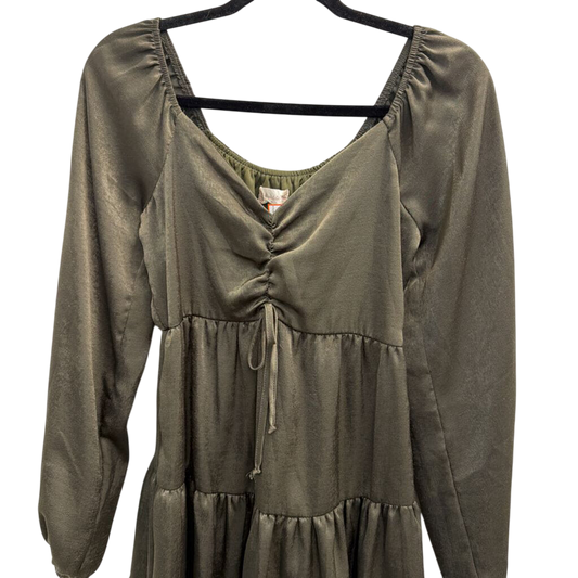 Altar'd State Green Long Sleeve Dress Extra Small