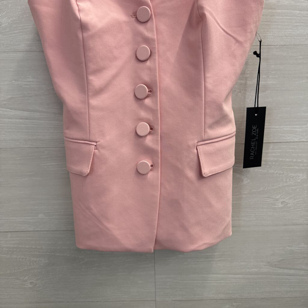 Rachel Zoe Pink Button Front Sleeveless Top Small