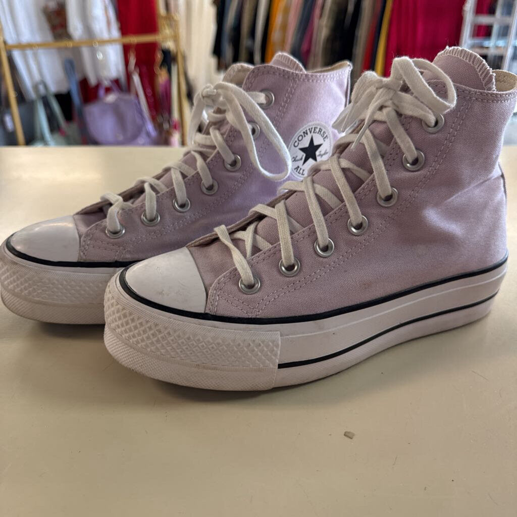 Converse All Star Purple Lift Platform High Top Sneakers 6