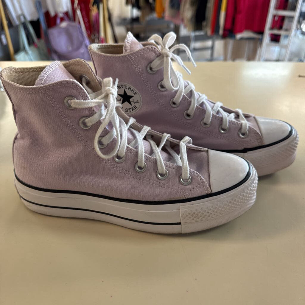 Converse All Star Purple Lift Platform High Top Sneakers 6