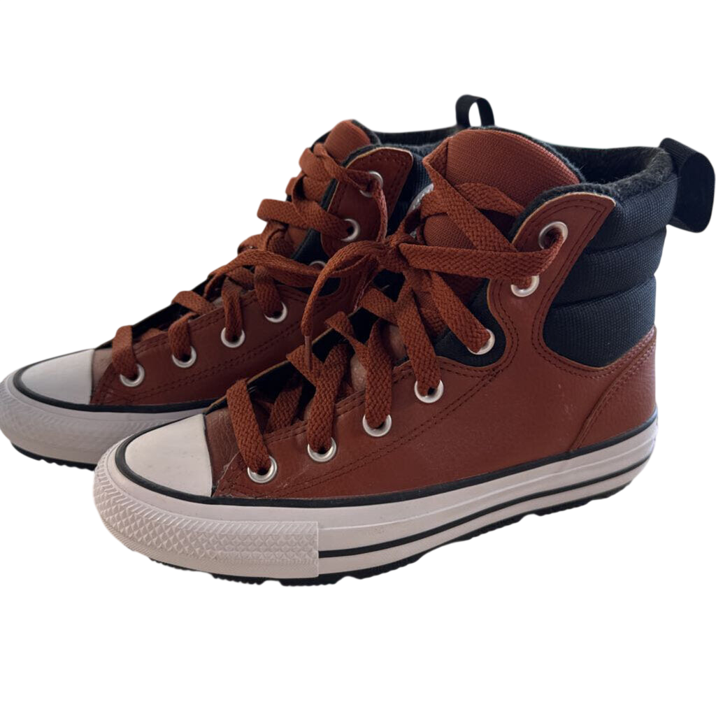 Converse All Star Brown Leather Berkshire Boot Sneakers 6