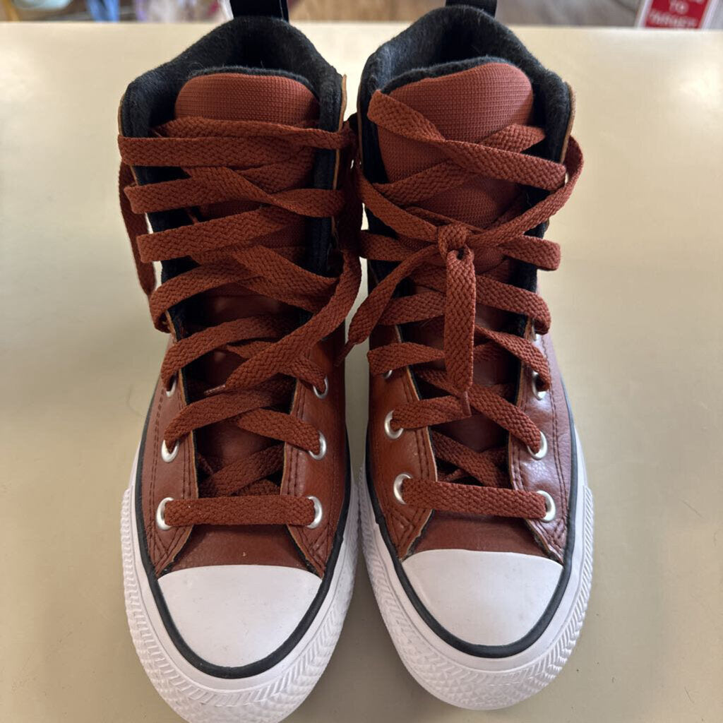 Converse All Star Brown Leather Berkshire Boot Sneakers 6