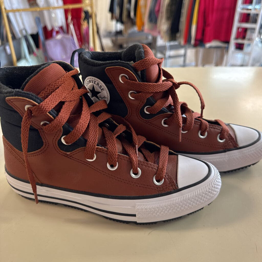 Converse All Star Brown Leather Berkshire Boot Sneakers 6