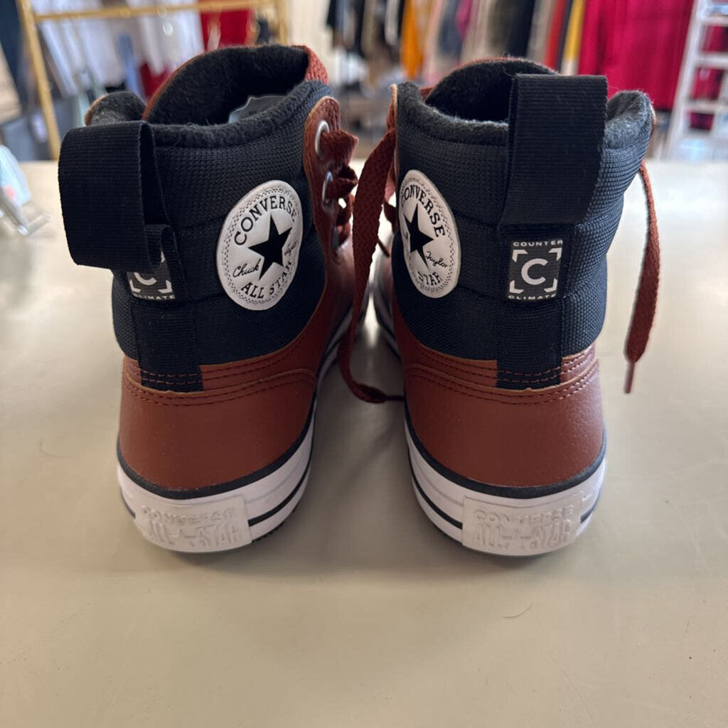 Converse All Star Brown Leather Berkshire Boot Sneakers 6
