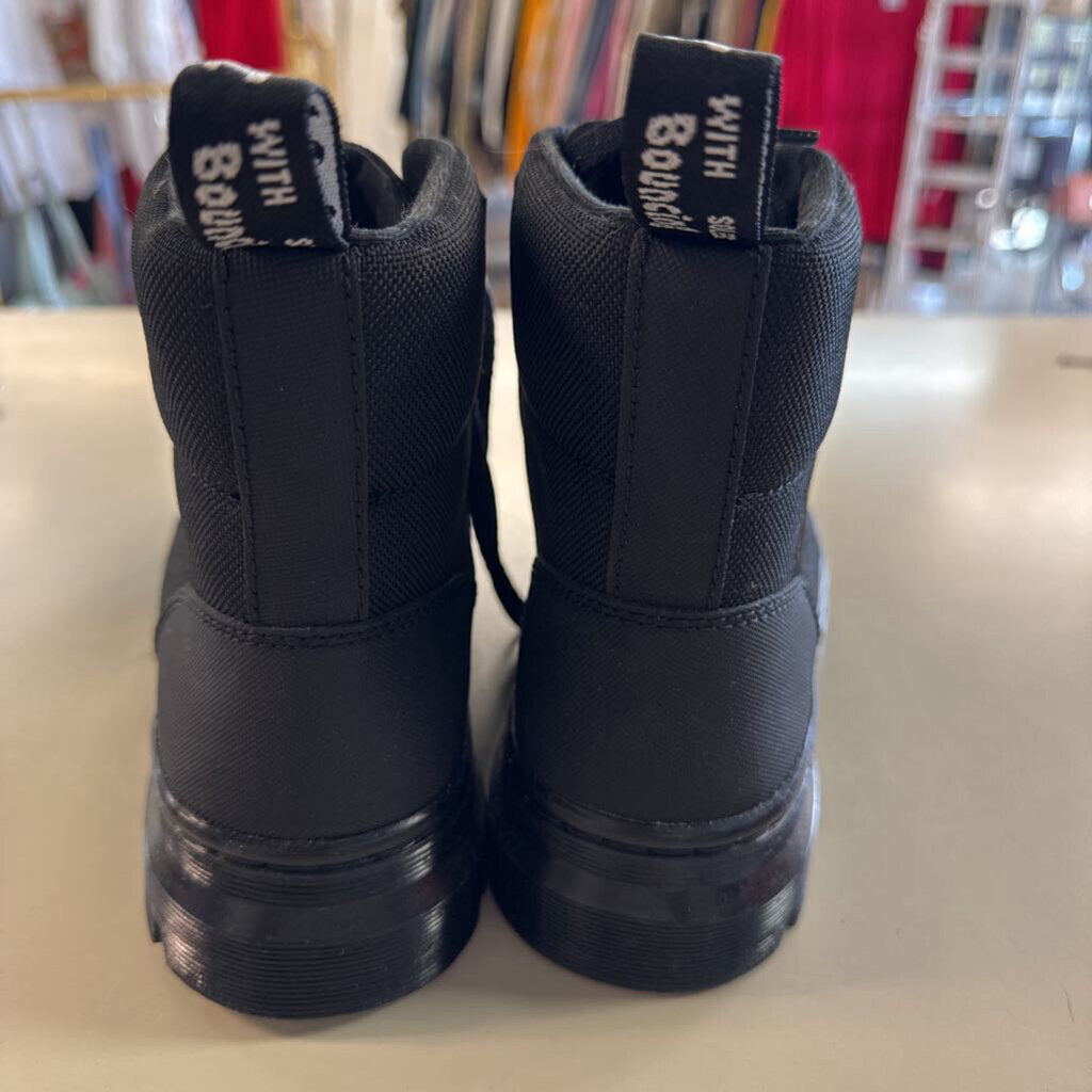 Dr. Martens Black Canvas Combs Utility Boots 6