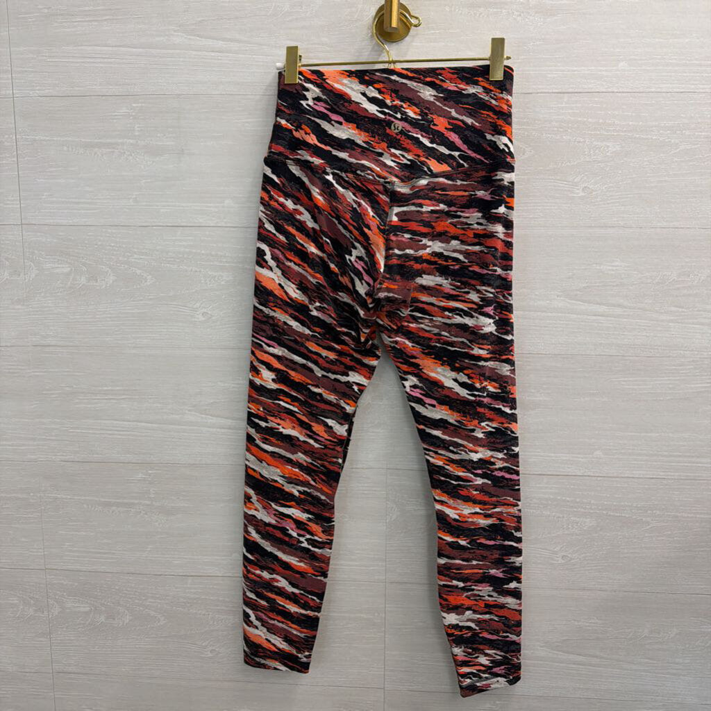 Lululemon Black/ Multi Print Leggings 6