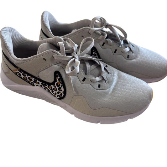 Nike Bone/ White Legend Essential 2 Leopard Swoosh Sneakers 10