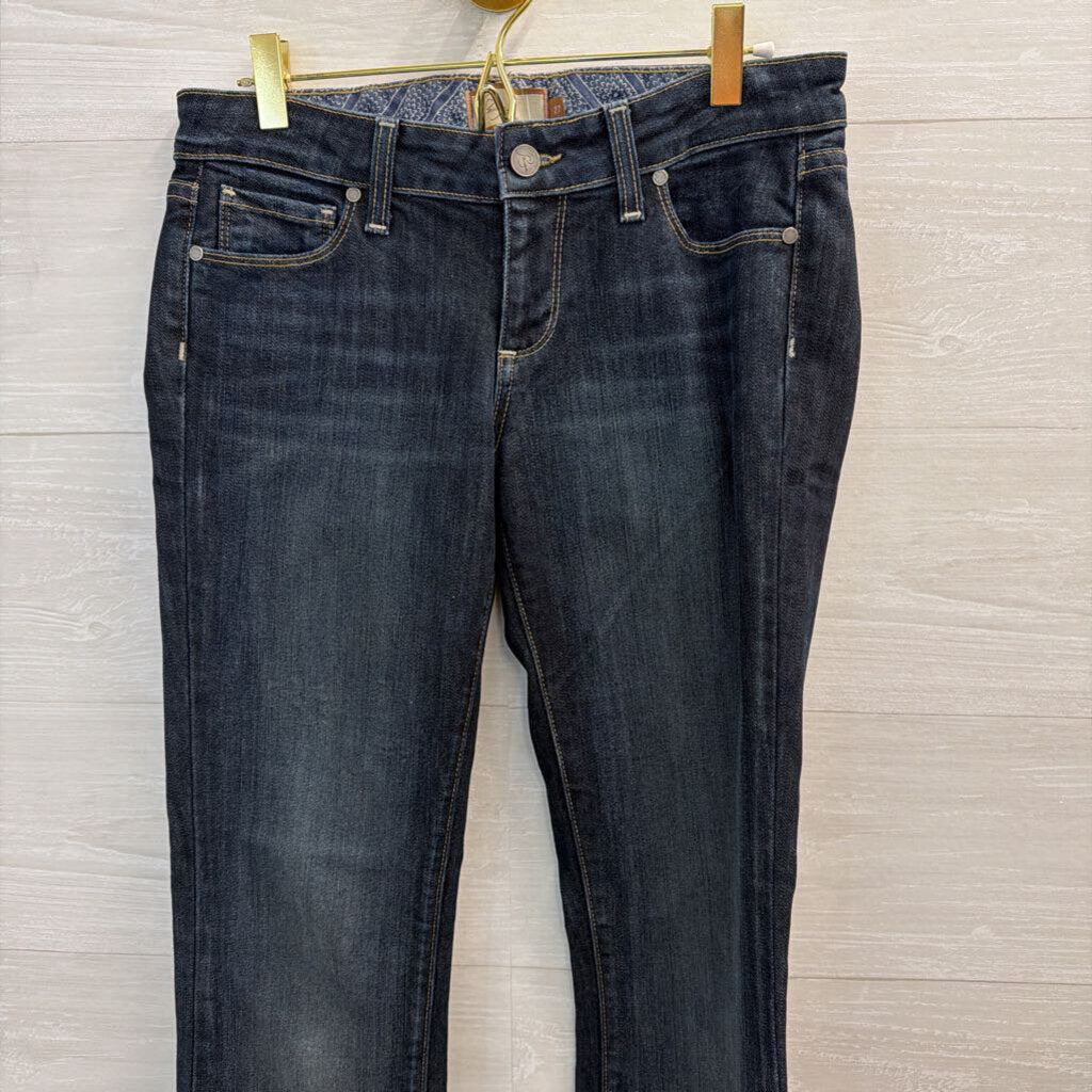 Paige Dark Wash Laurel Canyon Jeans 27