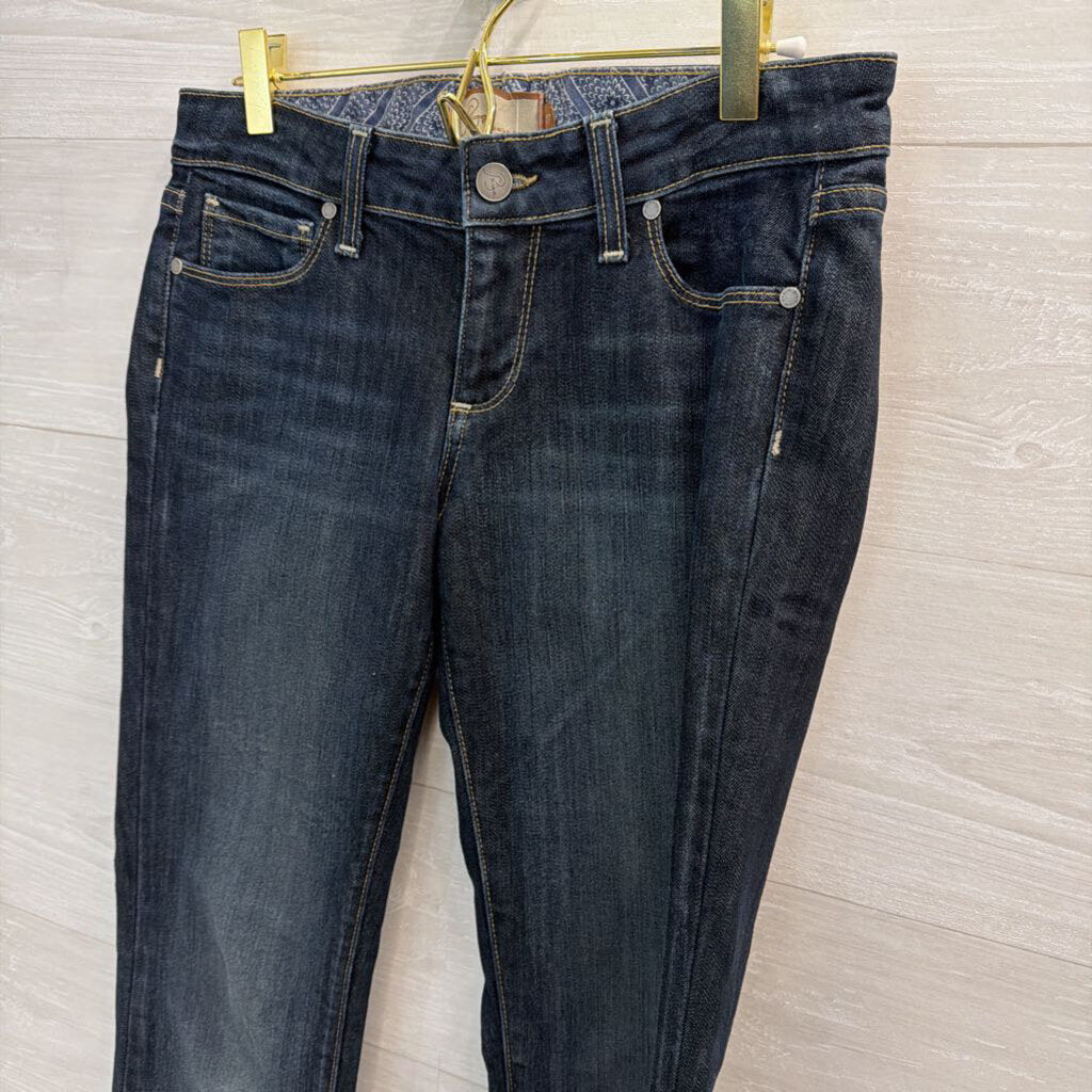Paige Dark Wash Laurel Canyon Jeans 27