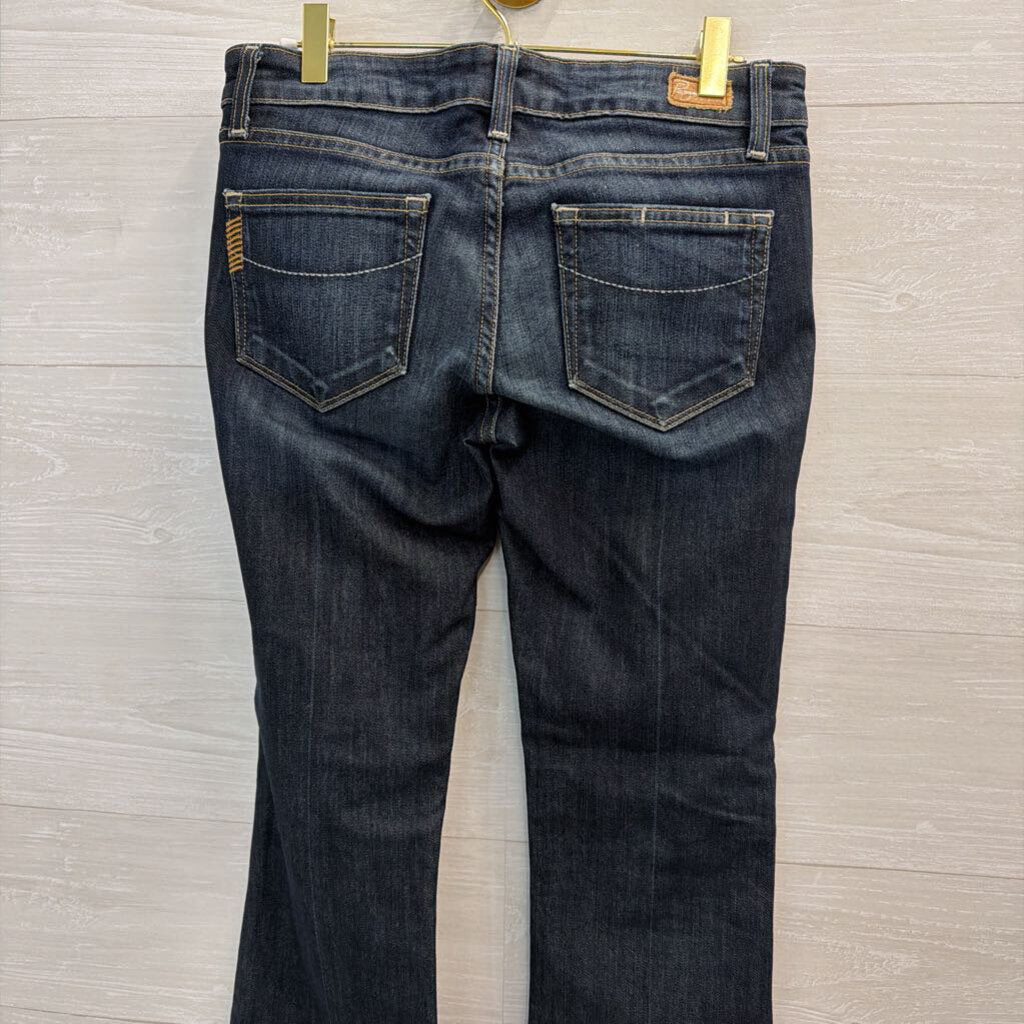 Paige Dark Wash Laurel Canyon Jeans 27