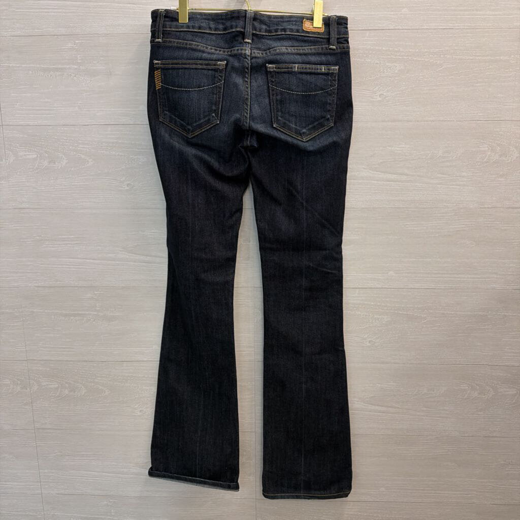 Paige Dark Wash Laurel Canyon Jeans 27